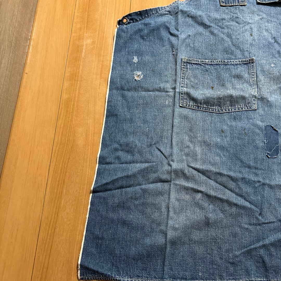 vintageデニム生地ワークエプロンoshkosh special