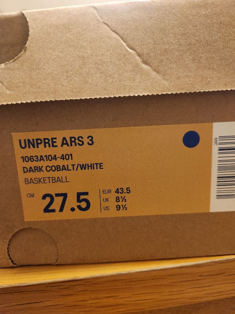 ASICS UNPREARS 3 バスケットボールシューズ ブルー 新品