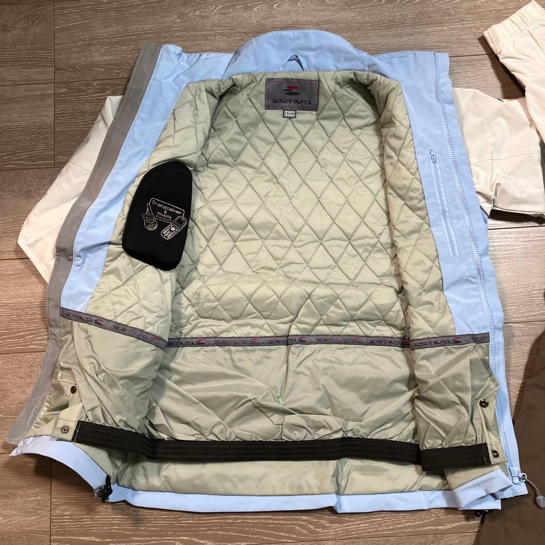 エレッセ　スキーウェアセット 水色ジャケットとパンツ