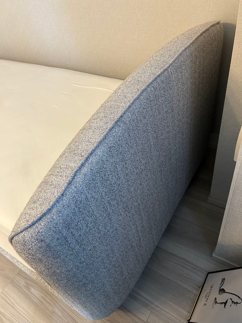 シングルサイズ ベッド ファブリックヘッドボード