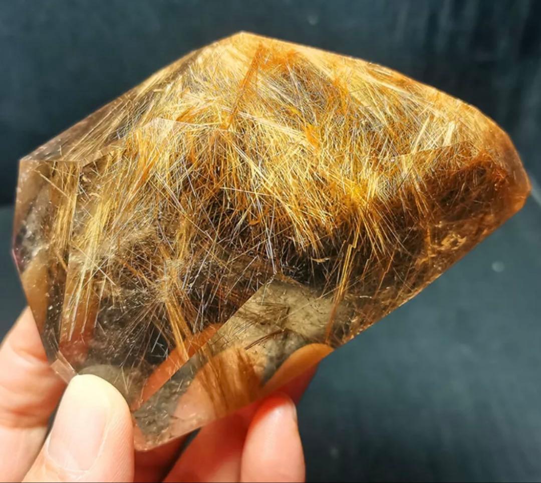 ルチルクォーツ原石　349g