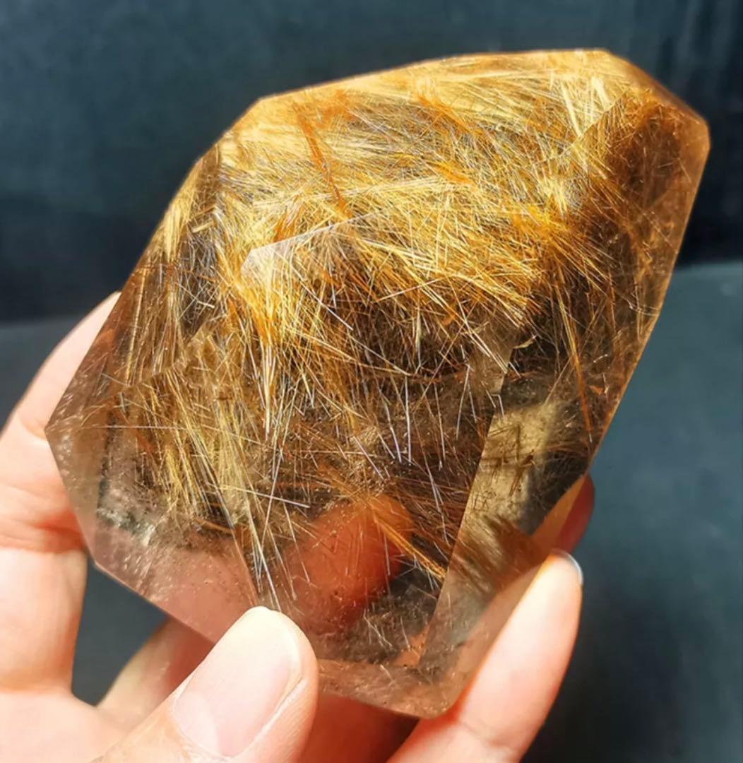 ルチルクォーツ原石　349g