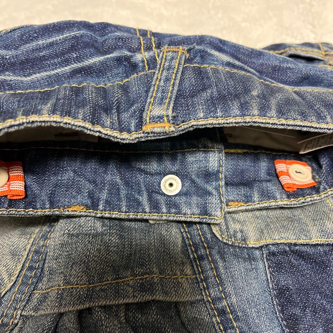 WASK ワスク　デニムスカート　リメイク風　90㎝