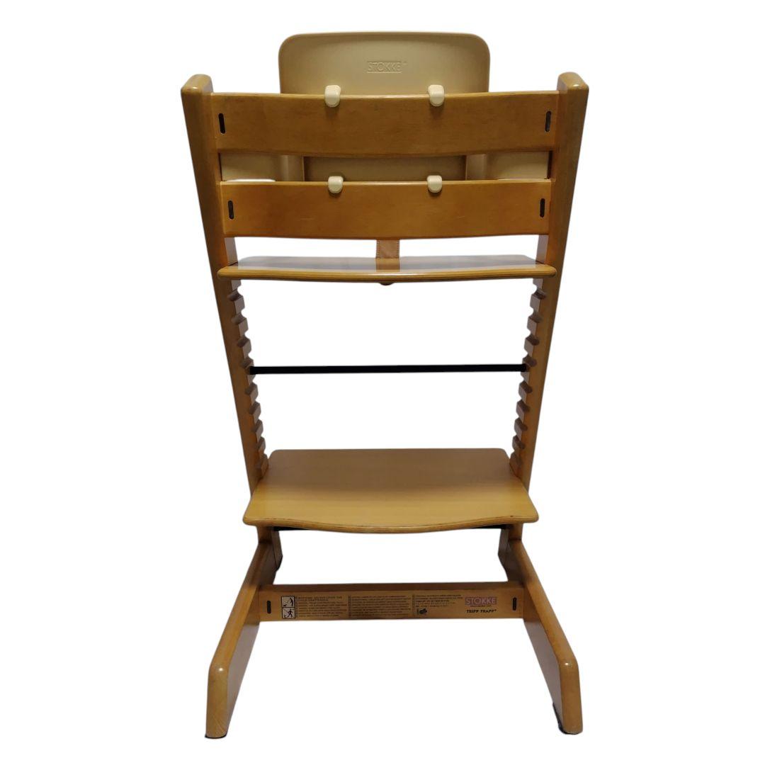 STOKKE トリップトラップ ナチュラル シリアル3 木製バー レザーベルト
