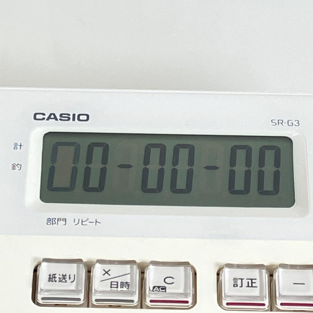 CASIO カシオ SR-G3-WE 電子レジスター
