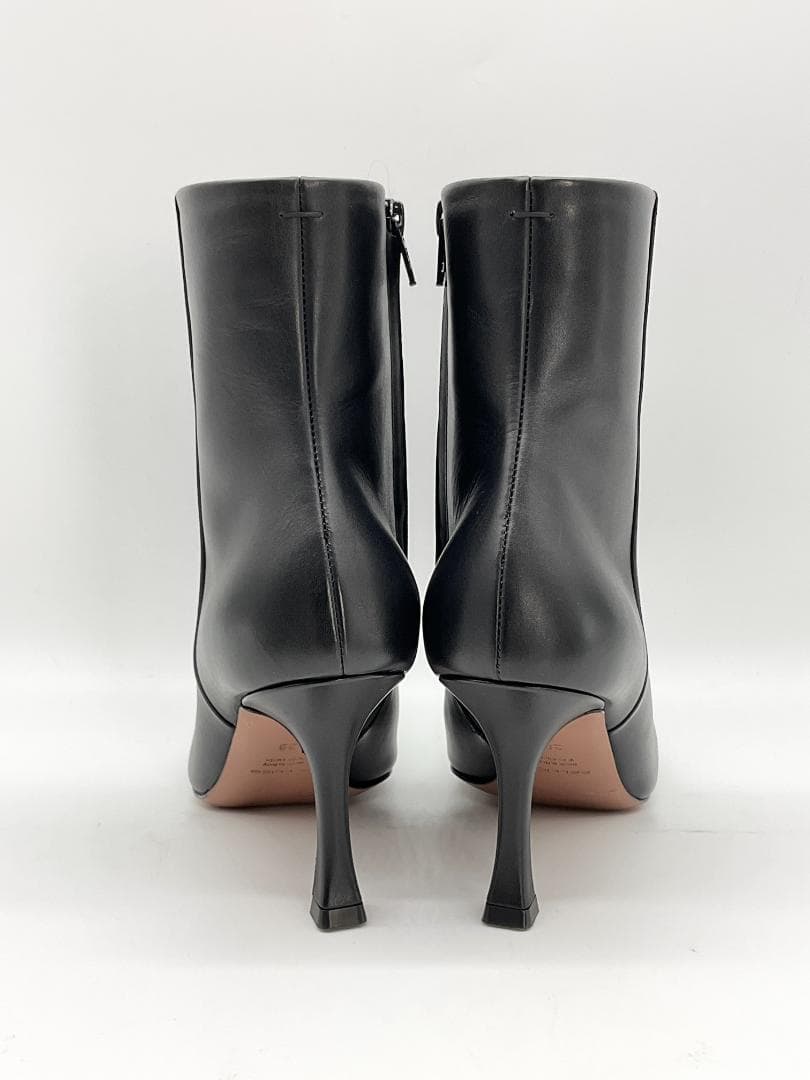 【未使用】PELLICO セミスクエアトゥ パンプス ブラック 38