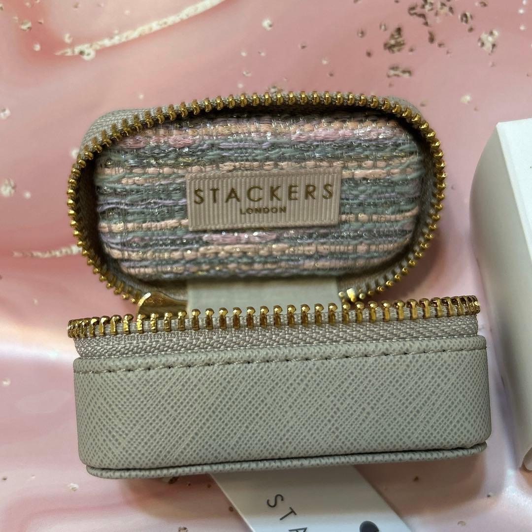 STACKERS LONDON ツイードTravel ジュエリーボックス S＋