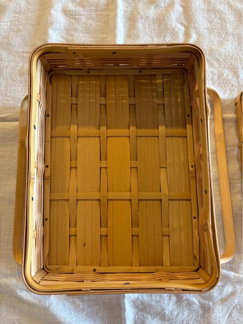 おじろ角物店「角物お弁当箱 横長2 段」