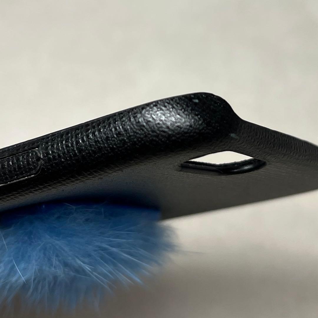 【正規品】FENDI ブルーファー イニシャル文字 スマホケース iPhone8