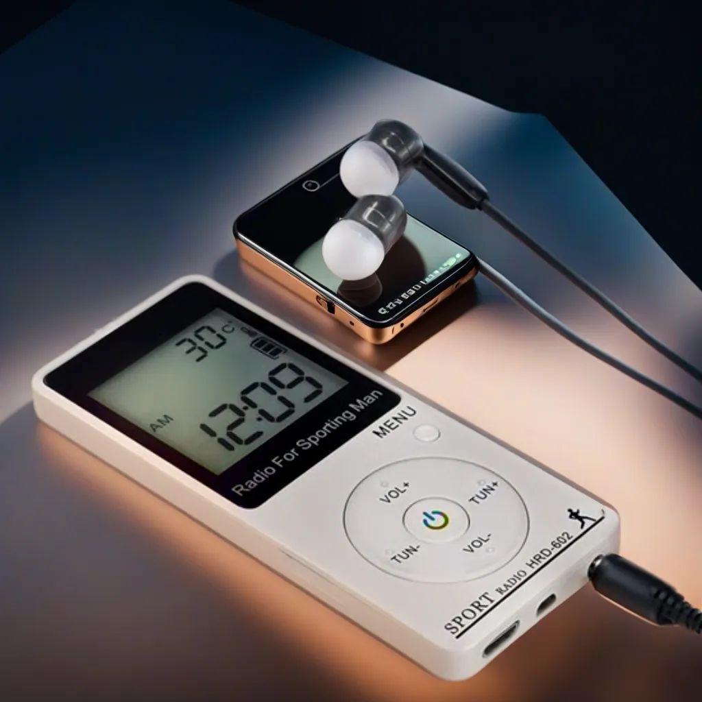 携帯ラジオ 高感度ワイドFM AM 受信 健康管理機能搭載 EDC