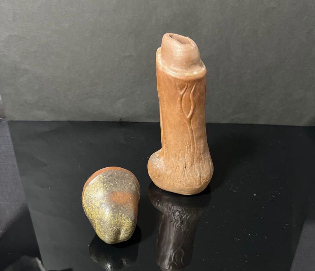 備前焼　珍品！　男根　酒器徳利　時代物　陶器