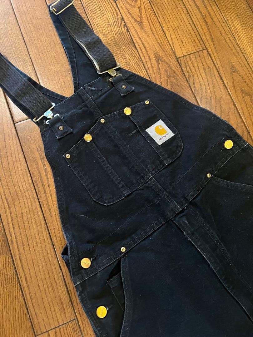 【Carhartt】オーバーオール ブラック