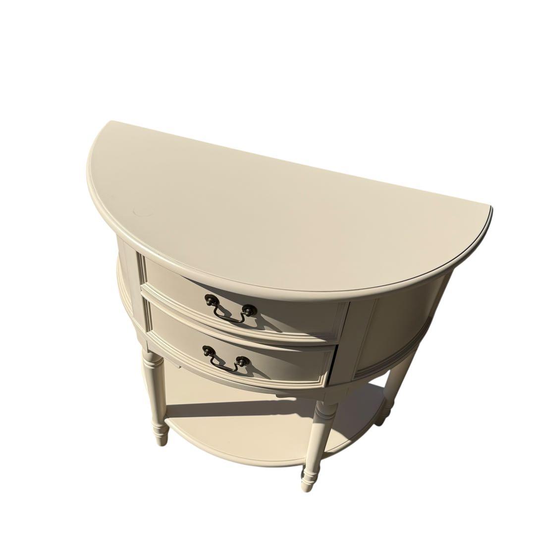 KZ008 LAURA ASHLEY  ハーフムーン コンソールテーブル