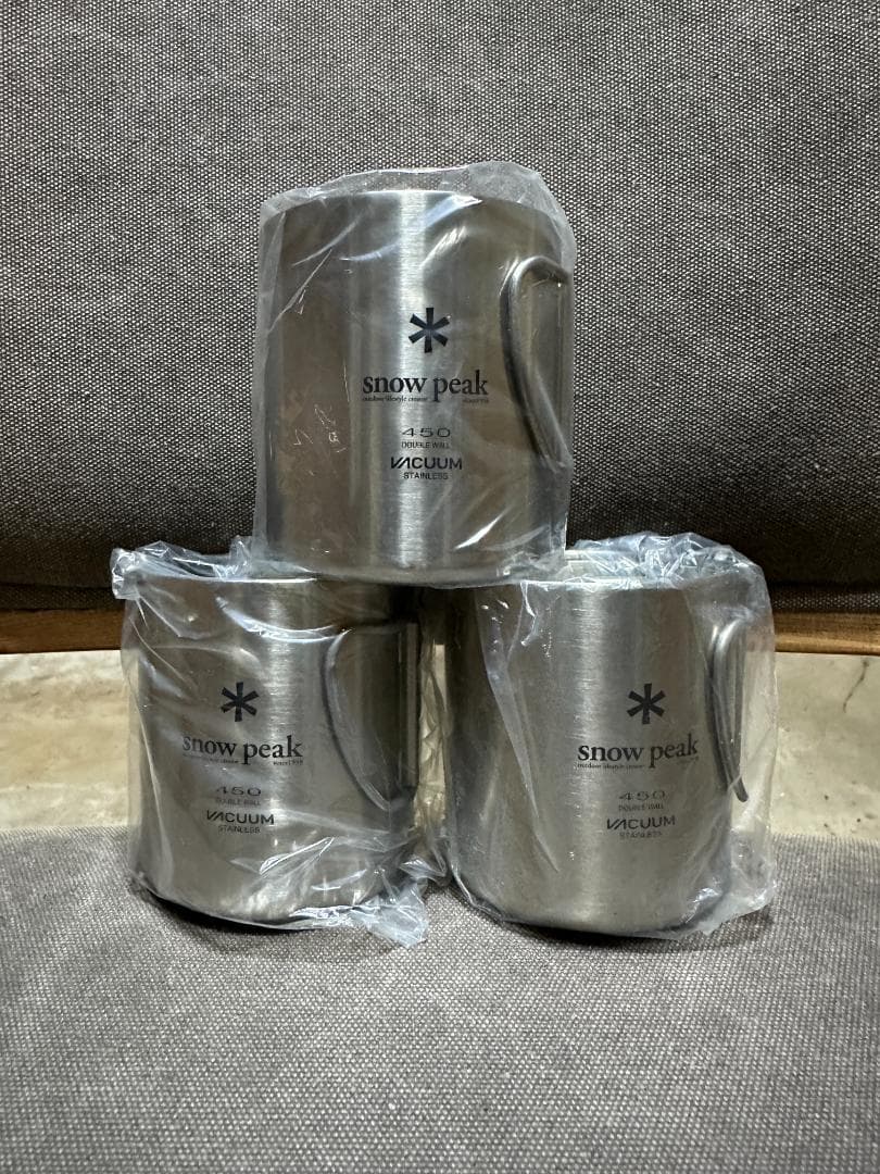 【新品３個セット】ステンレス真空マグ450｜スノーピーク