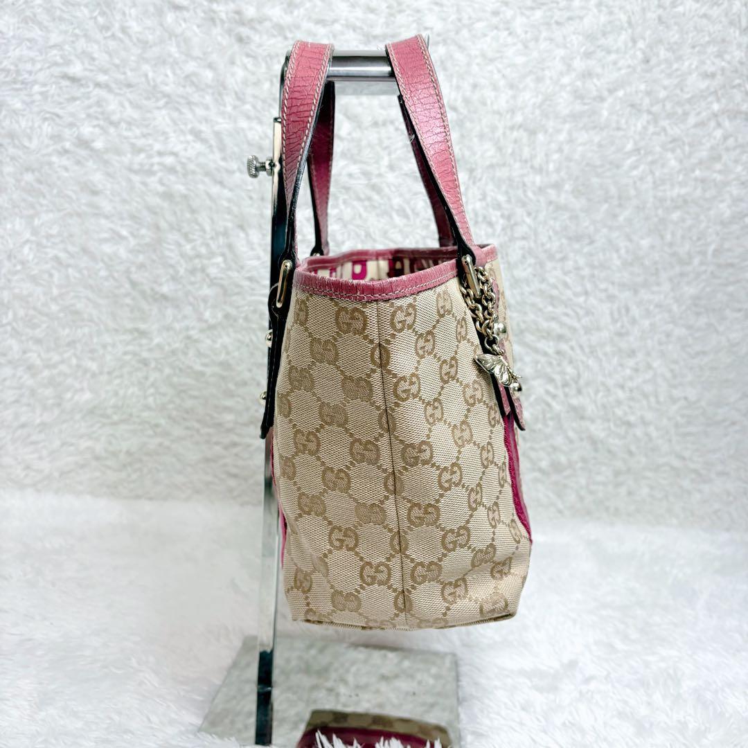 GUCCI 139261 GGキャンバス トートバッグ ピンク ハンドバッグ