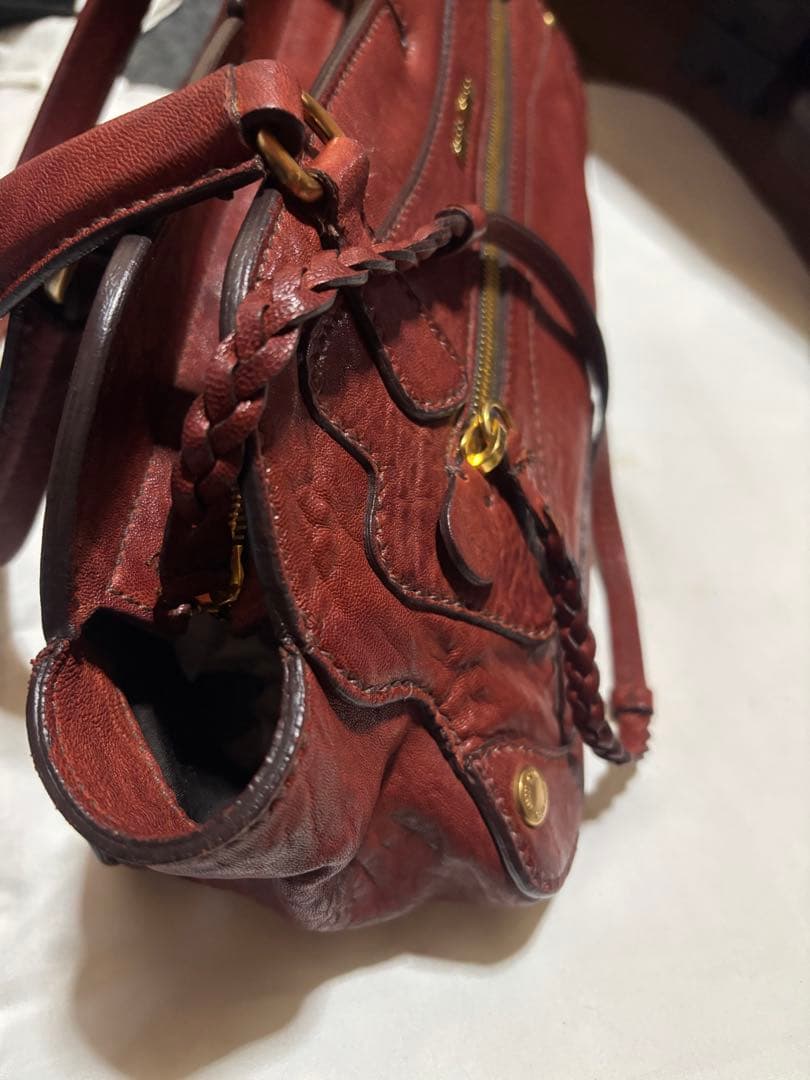 miumiu ナッパバタフライレザー ショルダーバッグ