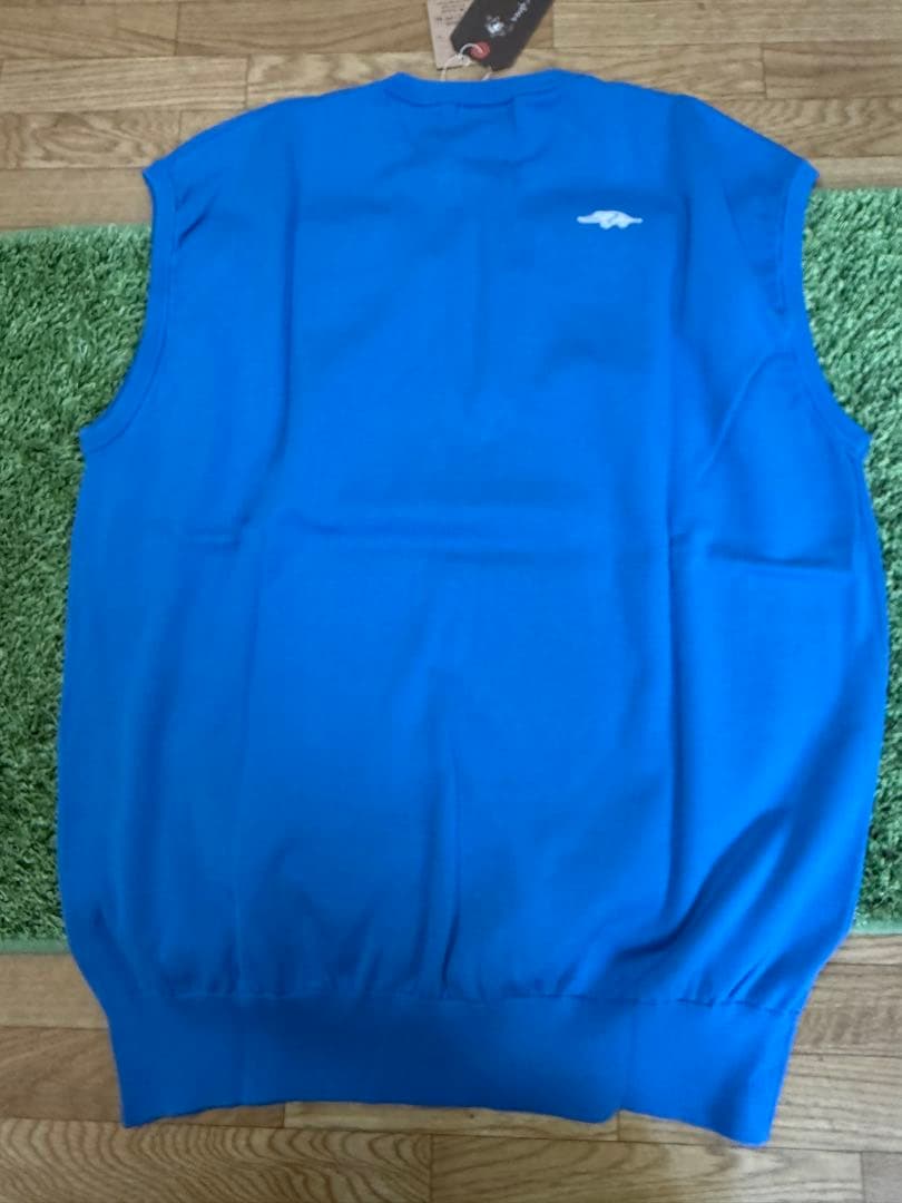 新品正規品【ROUGH&SWELL/L】ニットベストコットン100%