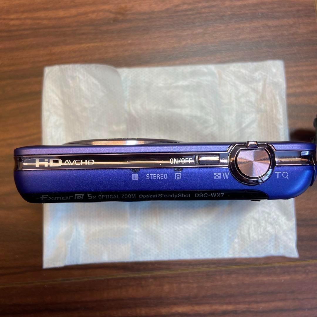 SONY Cyber−Shot DSC-WX7 ブルー デジカメ 3050