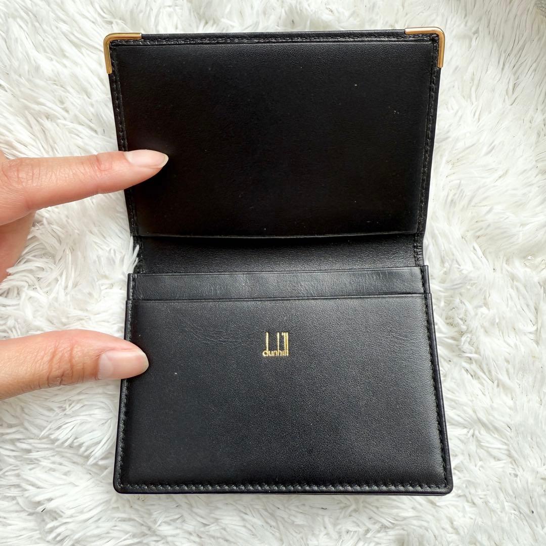 【新品未使用】dunhill ダンヒル レザー カードケース 名刺入れ ブラック