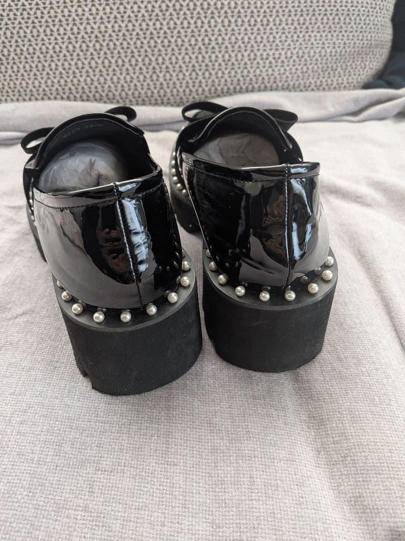 アキロン×Donobanコラボ パールリボンローファーM