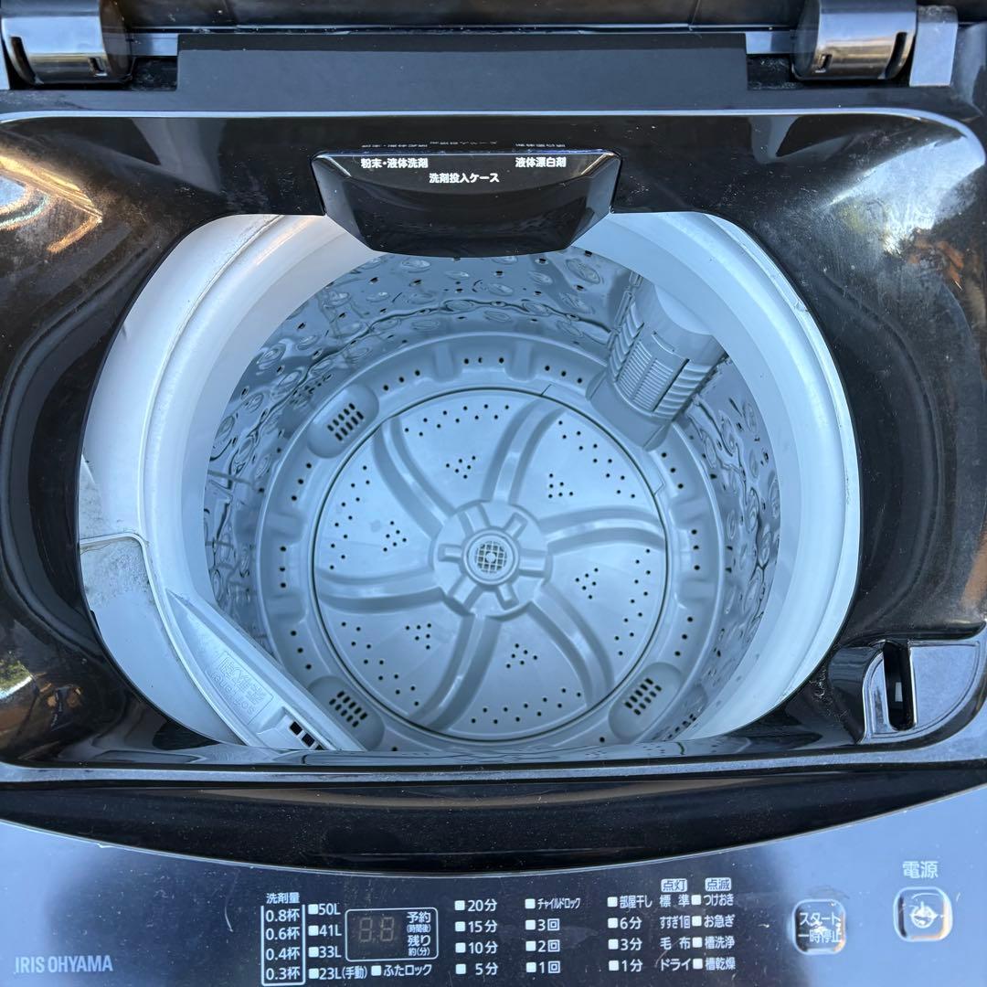 値下げ‼️【東京23区設置無料‼️】アイリスオーヤマ洗濯機6キロ✨2021年製✨黒