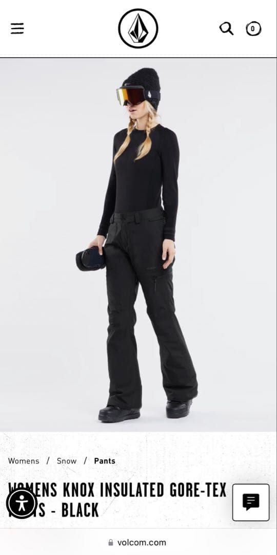 Volcom スノーボードパンツ GORE-TEX 黒