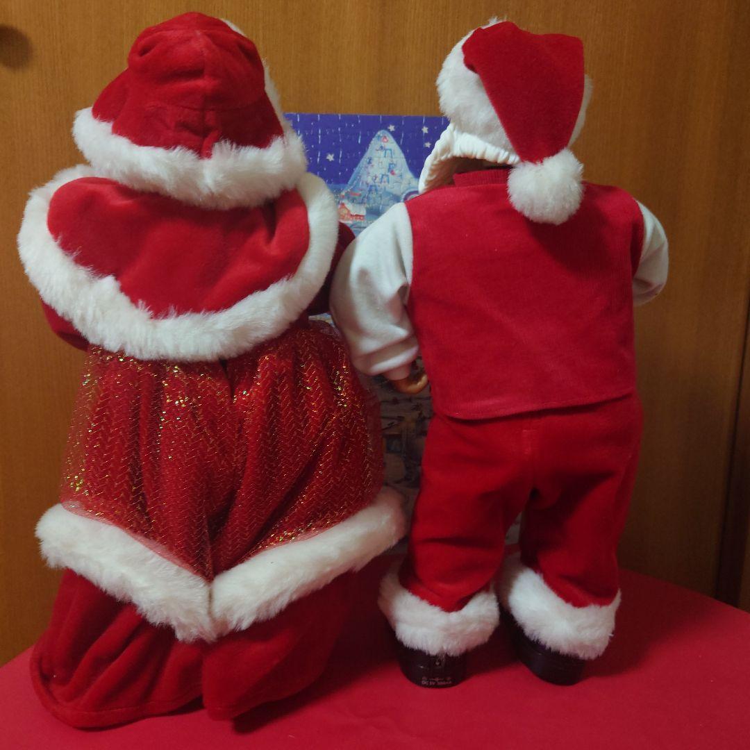 クリスマス！ダンシング、ミュージック！サンタ&サンタ夫人ドールセット！