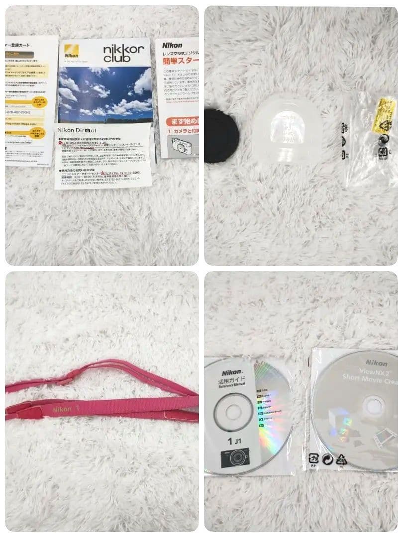 Nikon 1 J1 ピンク ✨️ バッテリー　充電器　箱　ストラップ