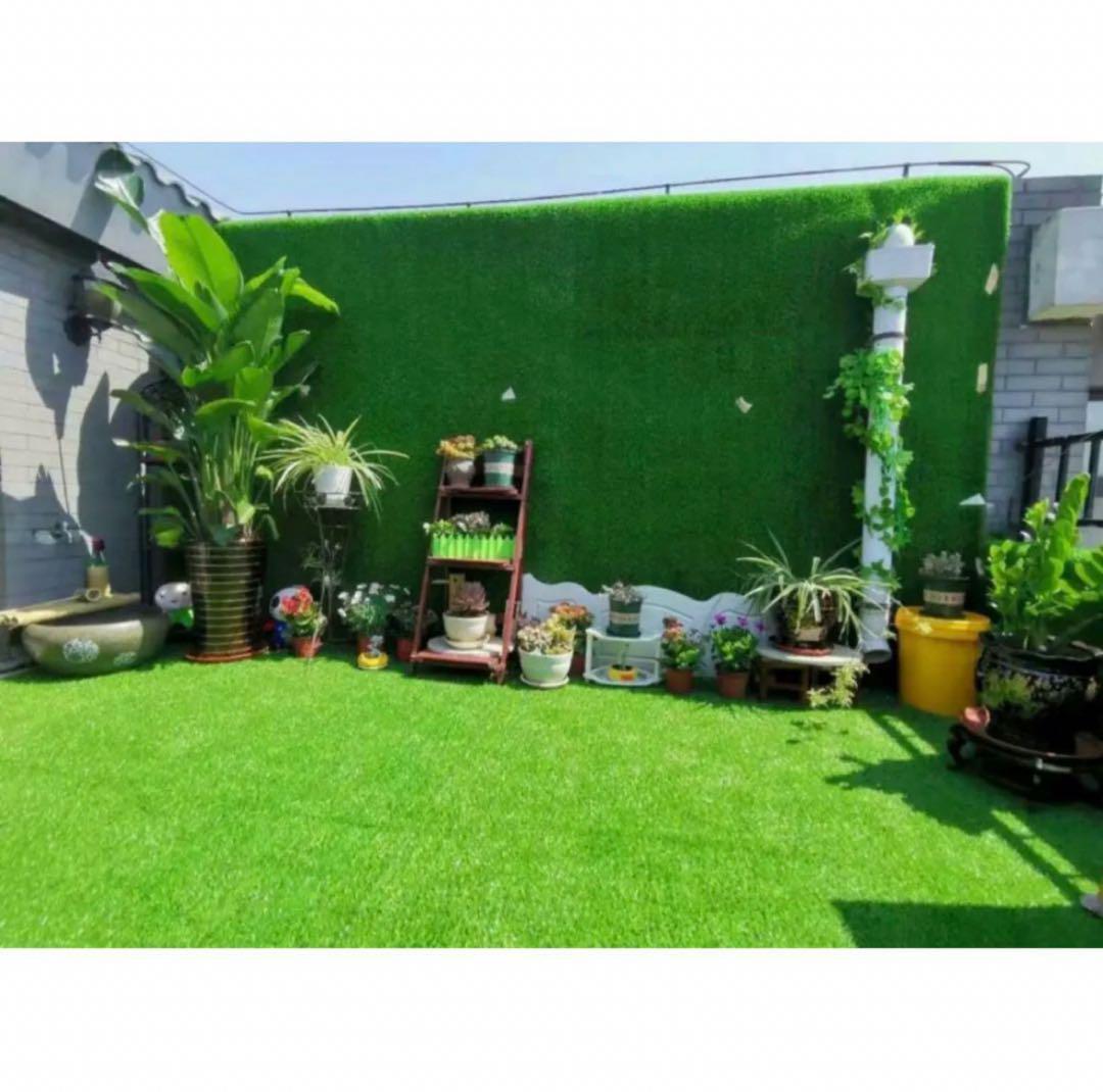 人工芝 ロール リアル 2m×10m 芝丈35mm 密度2倍固定ピン付3本セット