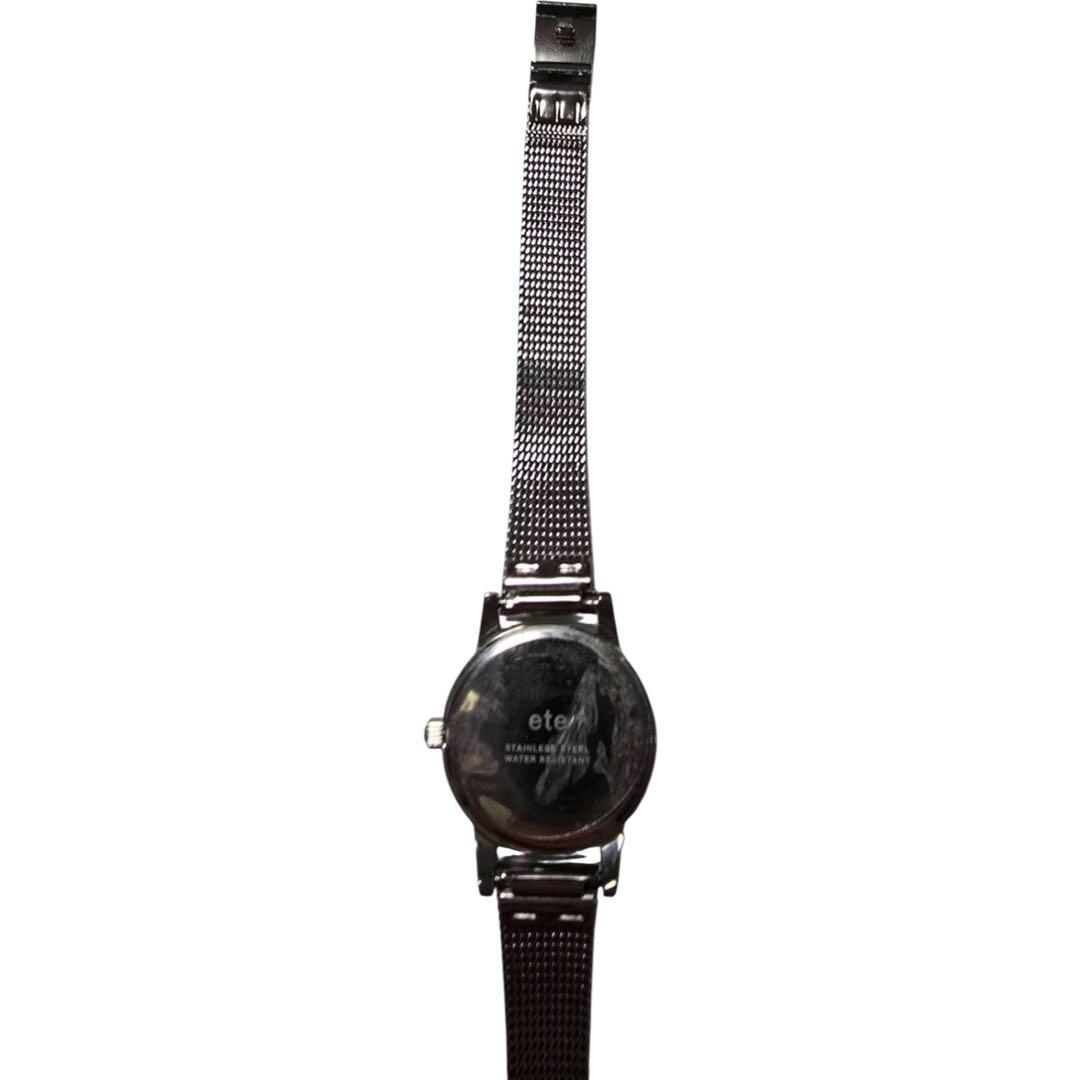 【新品】ete ソーラーウォッチ メッシュベルト ダイヤモンド