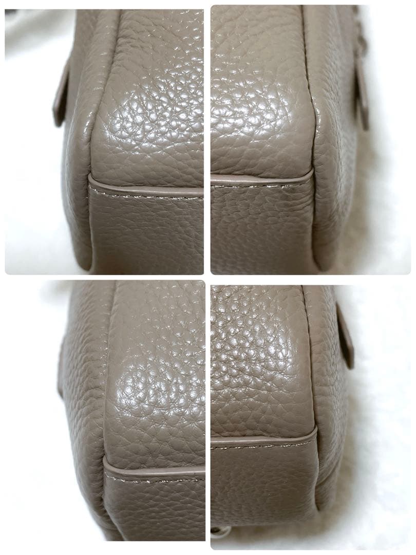 【未使用】イアパピヨネ　スタッズボストンバッグ　ベージュ