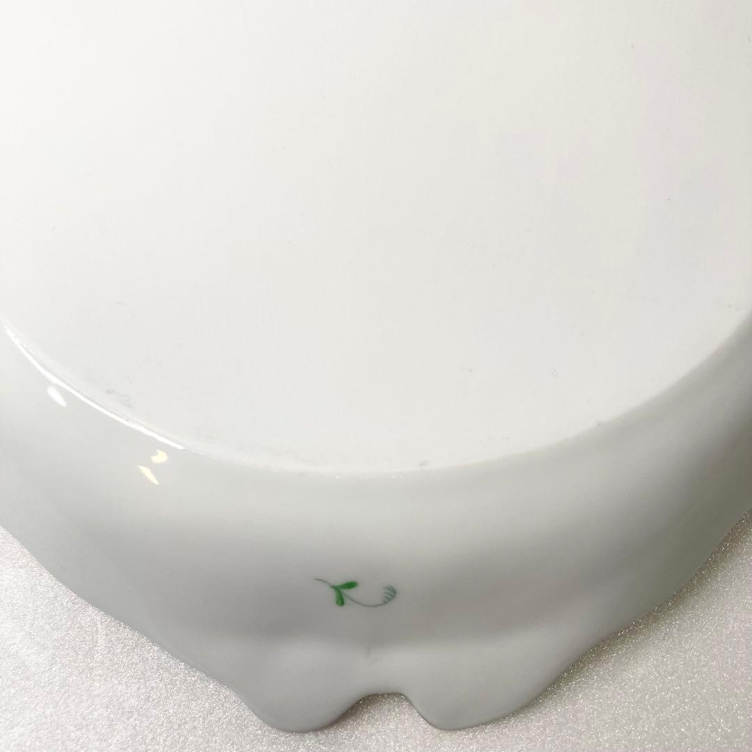 美品 ヘレンド パーティートレイ アポニーグリーン プレート