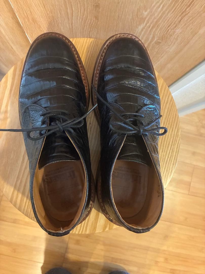 希少　Tricker’s トリッカーズ　クロコ型押し　チャッカブーツ