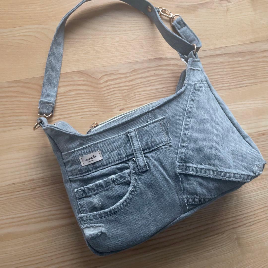 デニム リメイク ハンドバッグ