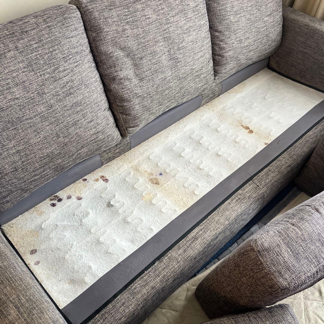 ニトリ　L字型グレーソファ 2、3人掛け　東京・足立区まで引き取り限定！