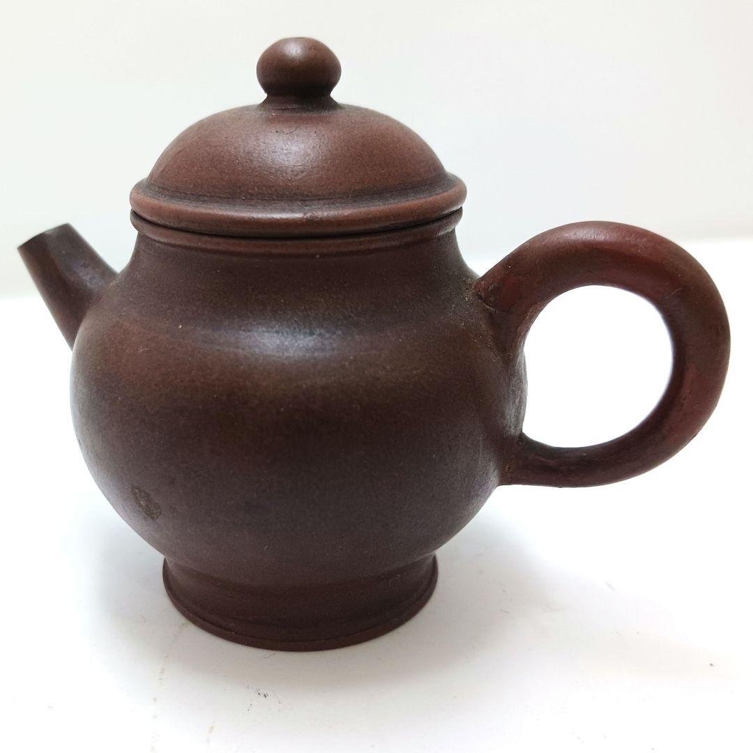 中国古玩 小振り 朱泥急須 紫砂壷 時代品 煎茶道具　の