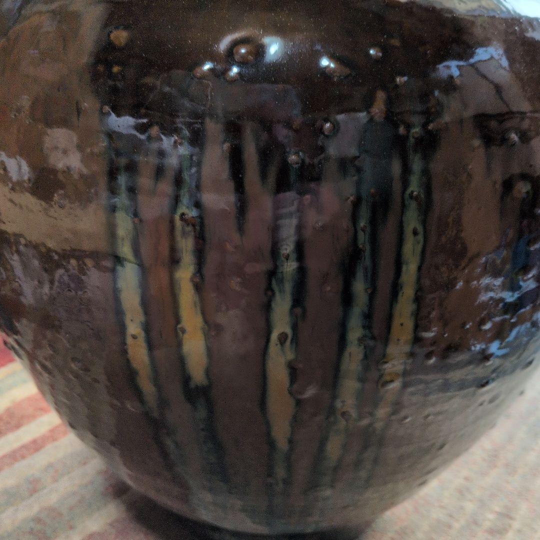 【小鹿田　らっきょう壺】隆