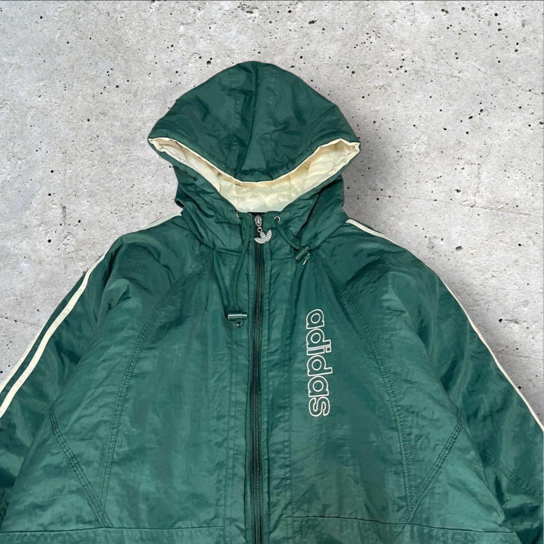 【はやとわかやま 様】90s adidas 中綿ベンチコート 縦ロゴ