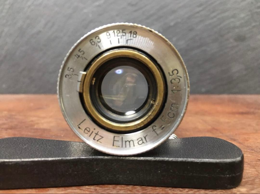 elmar 50mm f3.5 整備済み + フードVALOO・L/Mリング