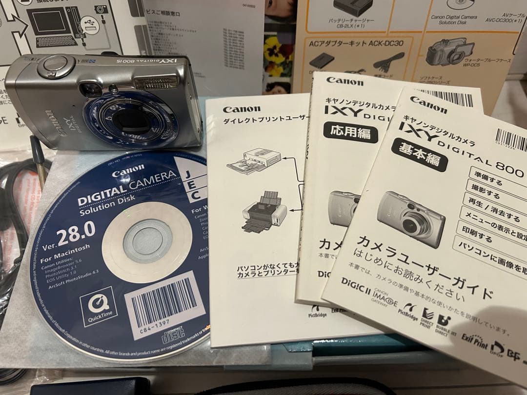 Canon IXY 800 IS 本体+付属品一式 コンパクトデジタルカメラ