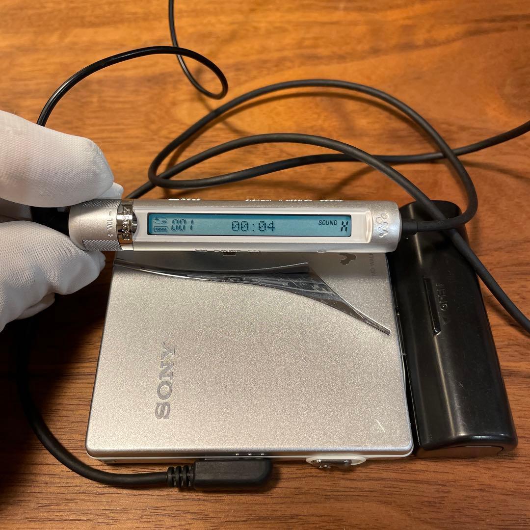 【作動確認済】SONY ソニー MD ウォークマン MD プレイヤー ガム電池付