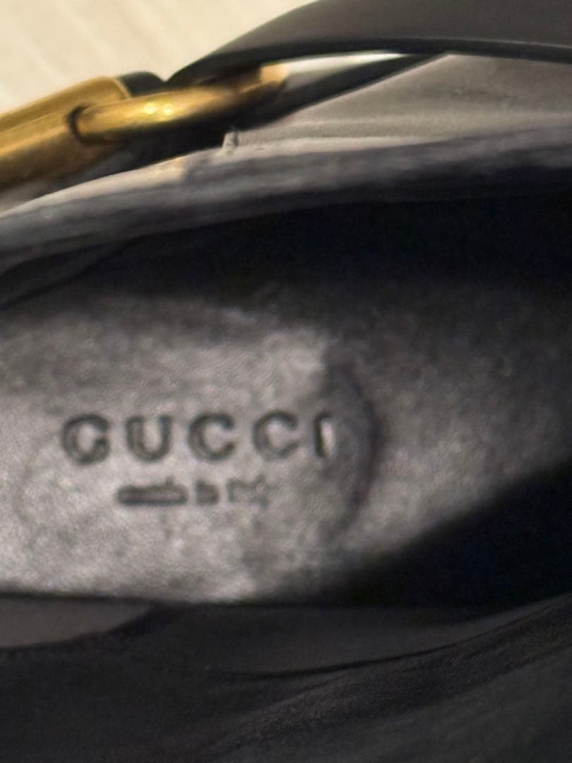 値下げgucciブラックレザーミドルブーツ新品未使用