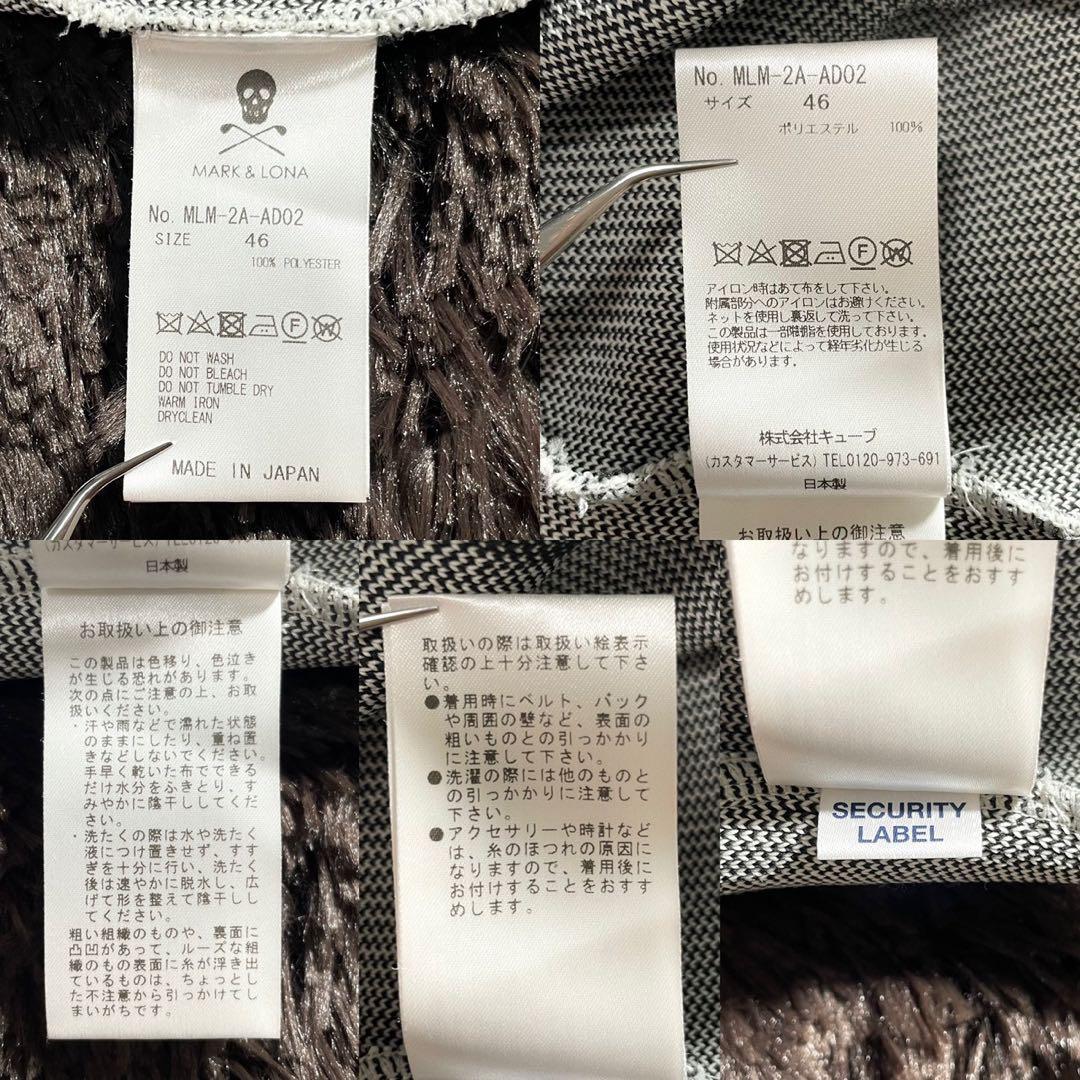 MARK&LONA ドライバーズニット スカル ゴルフウェア