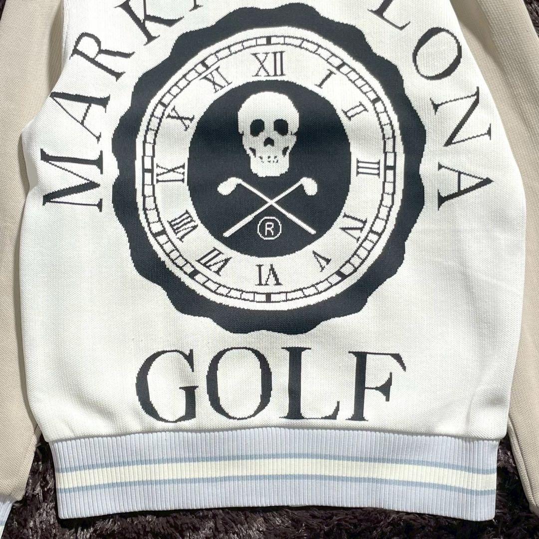 MARK&LONA ドライバーズニット スカル ゴルフウェア