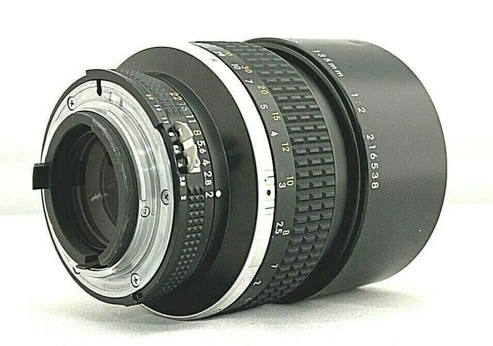 レンズ(単焦点) Nikon NIKKOR Ai-s AIS 135mm f/2 MF Lens