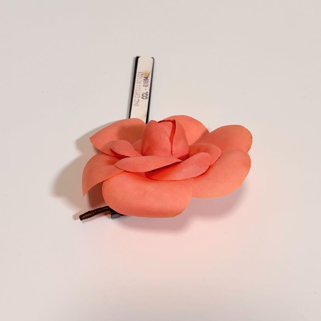 希少 シャネル カメリア ブローチ フラワー ロゴ コサージュ 花型