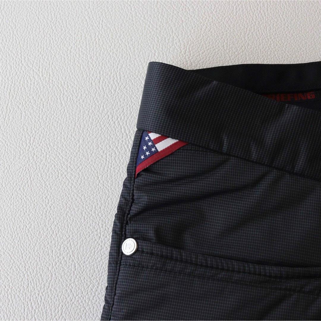 5391【極美品】ブリーフィング　中綿ロングパンツ 極暖 防風 防寒 ブラック