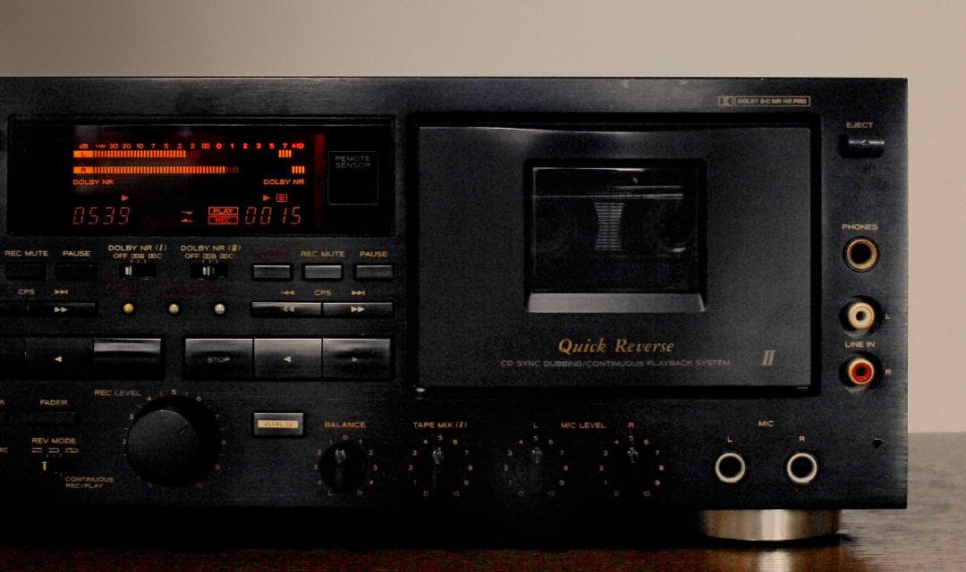 ★TEAC W-6000 ダブルカセットデッキ　♪　NO,1