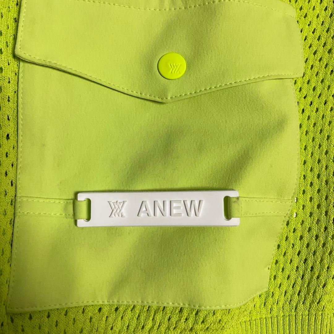 ANEW 蛍光イエローメッシュジャケット S