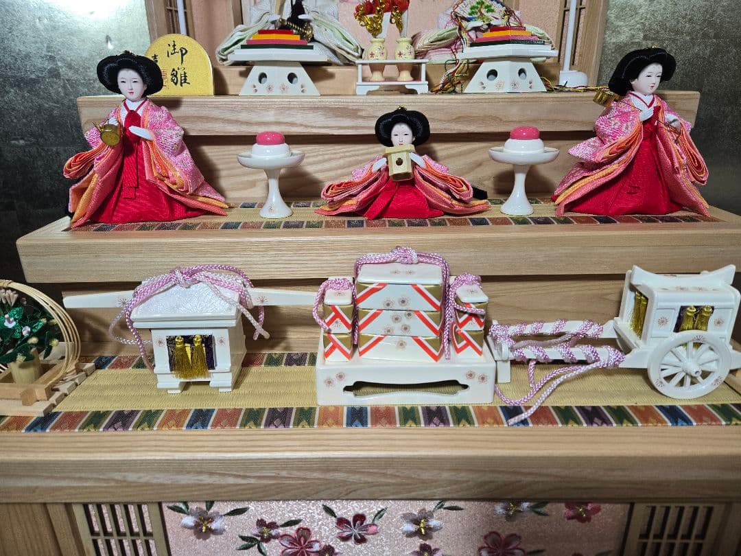 【一点限り】雛人形 収納飾り 三段　32